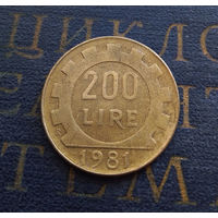 200 лир 1981 Италия #01