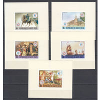 Черчилль. Верхняя Вольта. 1975. 5 блоков б/з. Michel N 545-549, бл30 (- е)