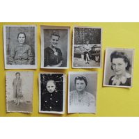 Фото "Женские портреты", Поставы, 1950-1960-е гг., 7 шт.