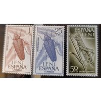 Испанская Ифни 1964. Фауна. Жуки. 3 марки 229-31