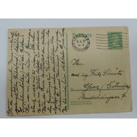 Почтовая карточка 1927 г. Германия