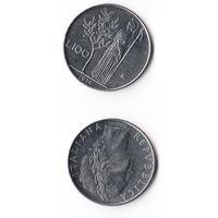 100 лир Италия 1974 года