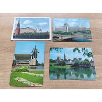 Почтовая карточка, 1957г. Москва. Вид на Кремль с большого каменного моста. +Открытки, 1982г. Москва. 14