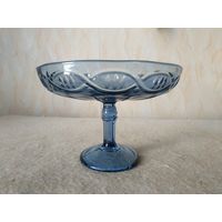 Конфетница, цветное стекло. Стеклозавод "Неман", 50-60-е годы прошлого столетия.(1).