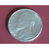 5 центов  1989 D США Джеферсон