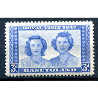 Британские колонии - Басутоленд - 1947г. - Визит королевской семьи, 3 d - 1 марка - полная серия, MLH [Mi 37]. #2-Bc-36-A-1