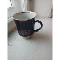 Кружка (кобальт с позолотой) диаметр 10 см.