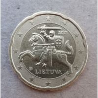 Литва 20 евроцентов 2017 г., KM# 209