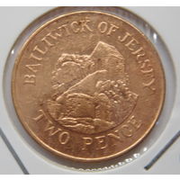 Джерси 2 пенса 1992 г