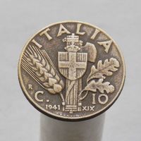 Италия 10 чентезимо  1941