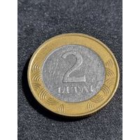 Литва 2 лита 2002