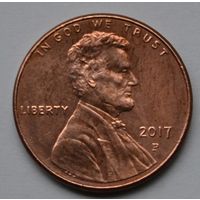 США, 1 цент 2017 г. Р