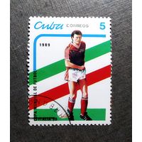 Марка Куба 1989 год Чемпионат мира по футболу
