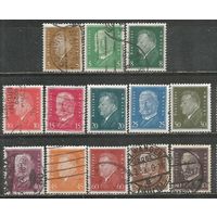 Германия. Президенты Ф.Эберт и П.Гинденбург. 1928г. Mi#410-22. Серия.