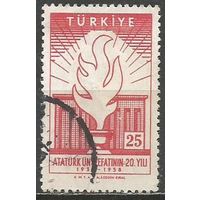 Турция. 20 лет со дня смерти К.Ататюрка. 1-й Президент. 1958г. Mi#1615.