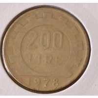 Италия. 200 лир 1978 года.