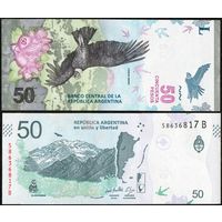 Аргентина 50 песо образца 2018 года UNC p363(2) серия В