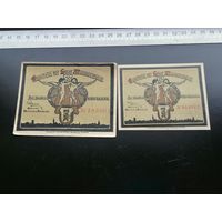 Германия-нотгельд  25.50 пфеннинов  1921 Mainbernheim