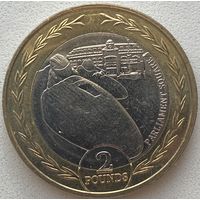 Остров Мэн 2 фунта 2023 г. 100 лет гонкам ТТ