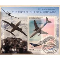 Сьерра Леоне 2022. 50 лет со дня первого полёта Airbus A300