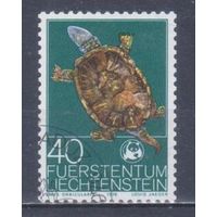 [2400] Лихтенштейн 1976. Фауна.Черепаха. Гашеная марка.