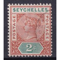 63.BrKSe. Великобритания. Колонии. Сейшельские острова. Виктория. Стандарт. 2C. 1900 г. Mi.#20.