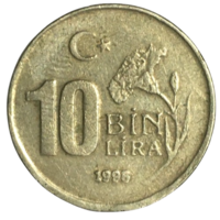 Турция 10.000 лир, 1998
