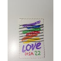 США 1985 из серии "Love".  Дизайнер: Художница Корита Кент.