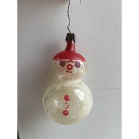 Елочная игрушка снеговик. СССР