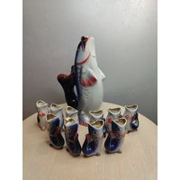 Все лоты с 1 Рубля. Штоф+10 румок. Рыбы. Усср. Палонне ЗКХ.