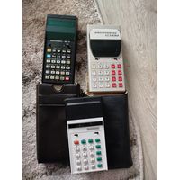 3 старых калькулятора времён СССР,не проверялись,с рубля