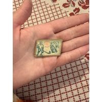 Чемпионат мира по хоккею 1973 МОСКВА ЗНАЧОК анимация С РУБЛЯ