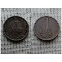 Нидерланды 1 цент 1958
