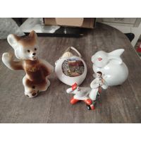 Фарфоровые статуэтки,целые +1 ГДР бонусом под реставрацию,с рубля