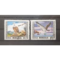Монголия. 1976 год. Хищные птицы. 2 марки из серии
