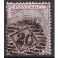 52.Br. Великобритания. Виктория. Стандарт. 6P. 1856 г. Mi.#14a.