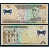 Доминиканская Республика 20 песо 2009 год, UNC