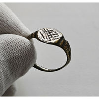 Перстень. Пашня, засеянное поле. XVIIв. диаметр 20мм. лот ок-1,1