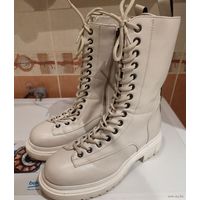 Сапоги женские зимние 37 размер, кремовые