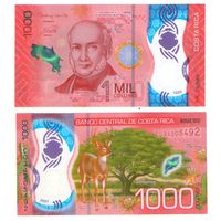 Коста-Рика 1000 колон 2019 UNC (полимер)