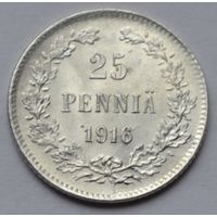 Финляндия, 25 пенни 1916 г.
