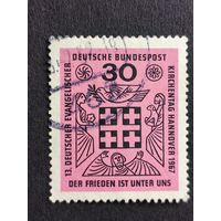 Германия 1967. 13-я годовщина Дня Немецкой Евангелической Церкви. Полная серия