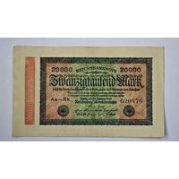1923 год 20000 марок Германия