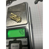 Старинный ременной наконечник в позолоте