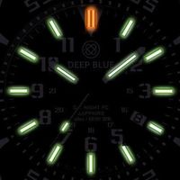 Часы тактические DEEP BLUE Automatic, тритий T100. Новые, карбоновый корпус, механика с автоподзаводом, водозащита WR 200 м по ISO 22810.