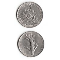 1 франк Франция 1965 год