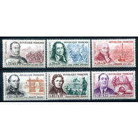 Франция - 1961г. - Красный Крест. Известные люди - 6 марок - полная серия, MH [Mi 1349-1354]. #2-Fr-47-A-2