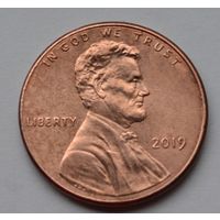 США, 1 цент  2019 г.
