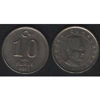 Турция km1166 10 новых куруш 2007 год (_10 ТОРГ