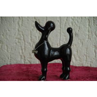 Статуэтка фарфоровая   " Пудель " 16 см  ( целая )